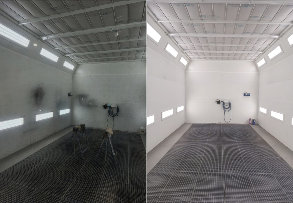 Rénovation d'une cabine de peinture - ANS Proxair